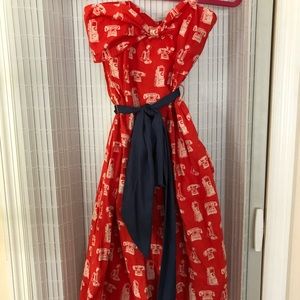 Anthropologie Porridge Vintage Phone Dress NWOT